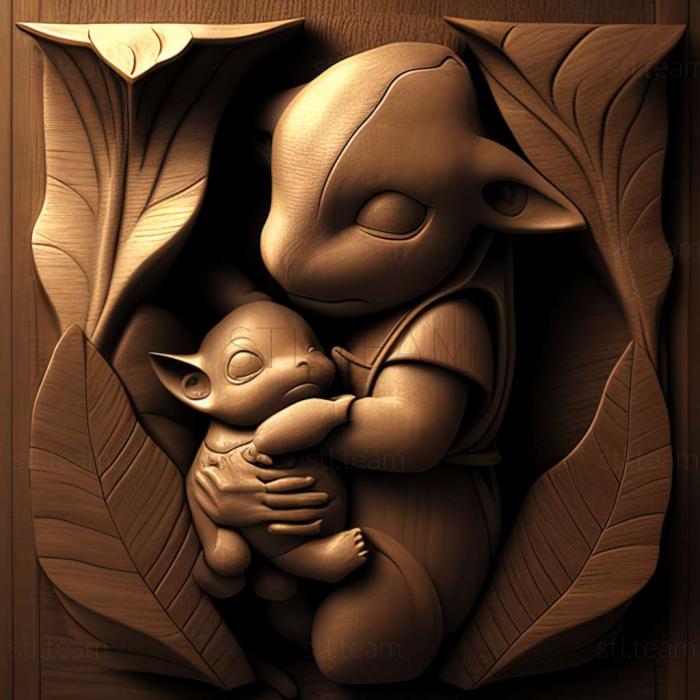 3D модель Колискова «Кангасканський малюк Гарурас». (STL)